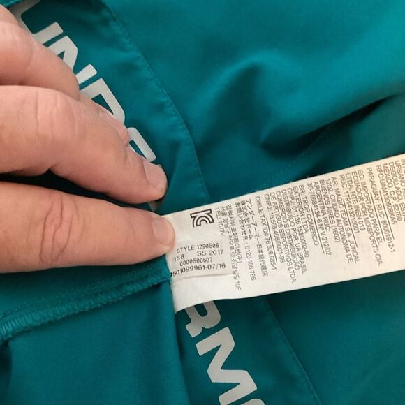 Mens Under Armour Unlined Board Shorts size 32 teal - Picture 5 of 8